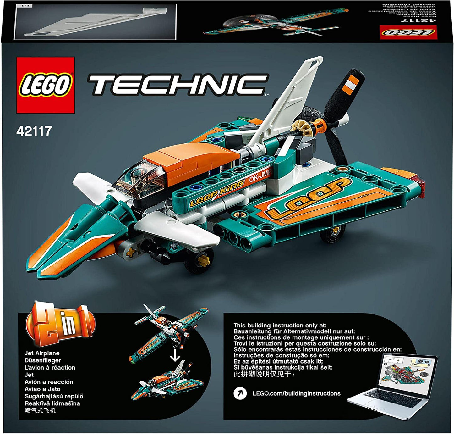LEGO 42117 Rennflugzeug Düsenflieger Jet Airplane 2-in-1 Spielzeug - NEU in OVP