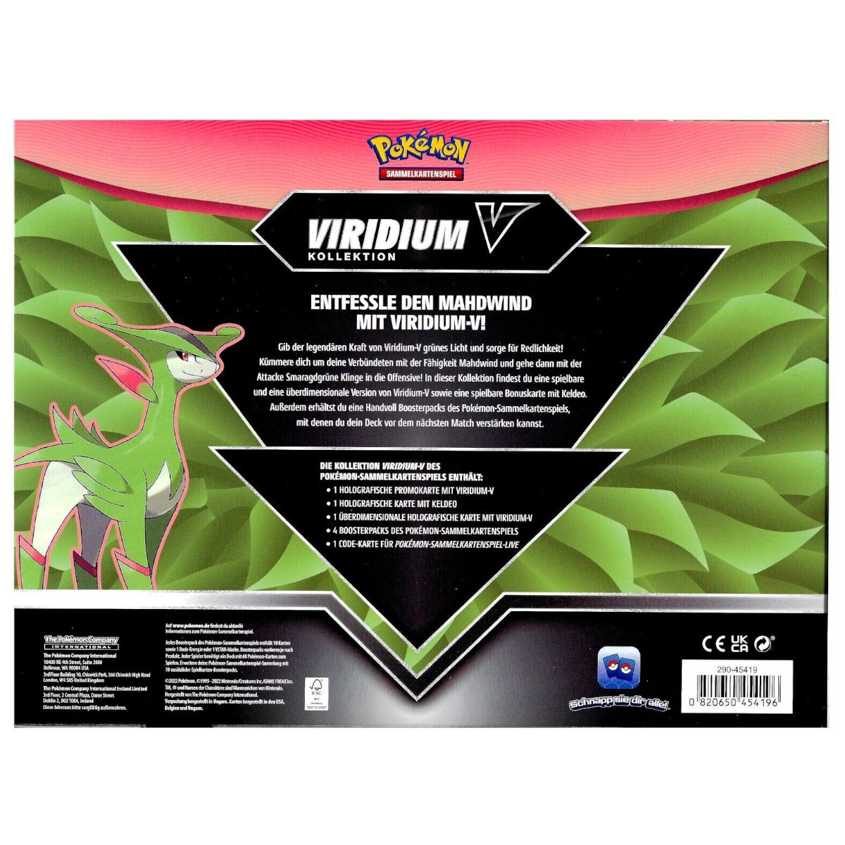 Pokemon Viridium V October V Box - DE deutsch NEU sealed