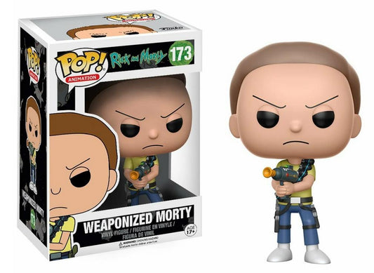 FUNKO POP Rick and Morty #173 Weaponized Morty Vinyl Figur NEU sealed