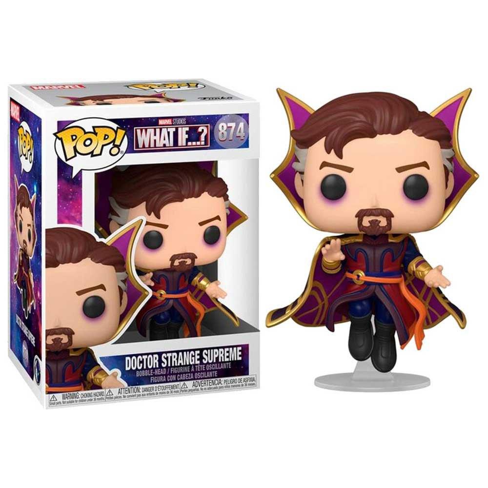 FUNKO POP What if...? #874 Doctor Strange Supreme Bobble-Head Figur NEU sealed