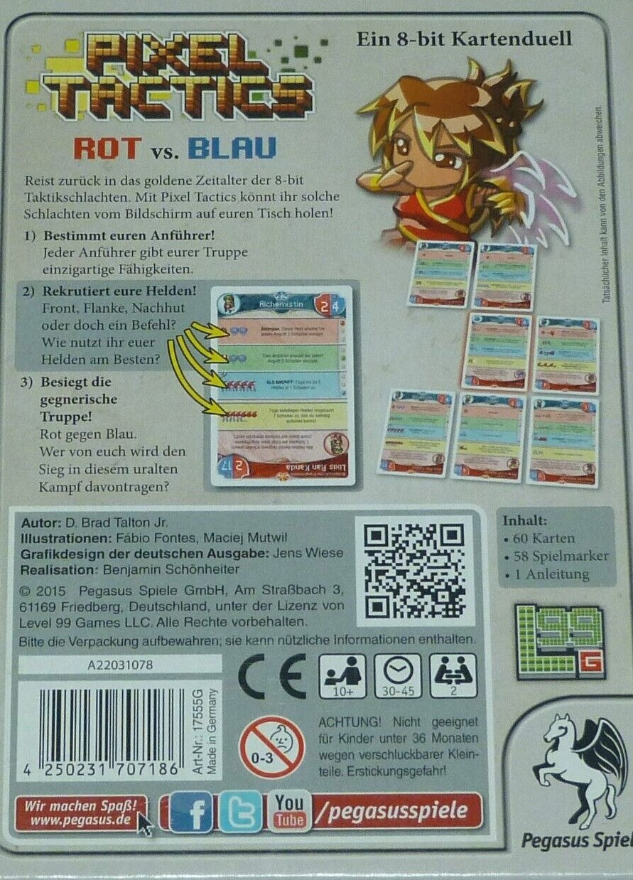 Pixel Tactics - 8-bit Kartenspiel für 2 Spieler
