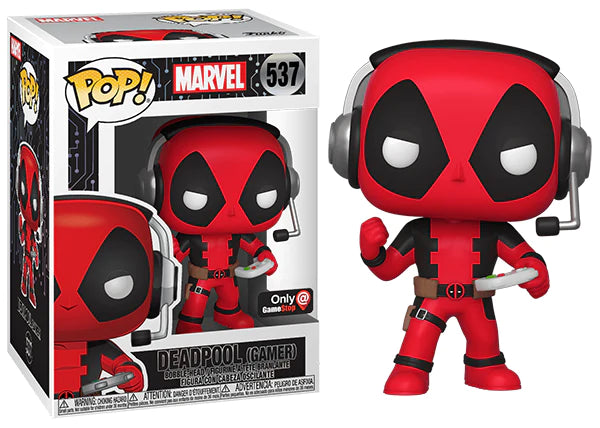 FUNKO POP Marvel #537 Deadpool Gamer Gamestop Exclusive Vinyl Figur NEU sealed