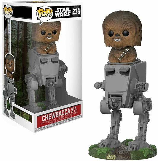 FUNKO POP Star Wars #236 Chewbacca with AT-ST - Vinyl Figur NEU