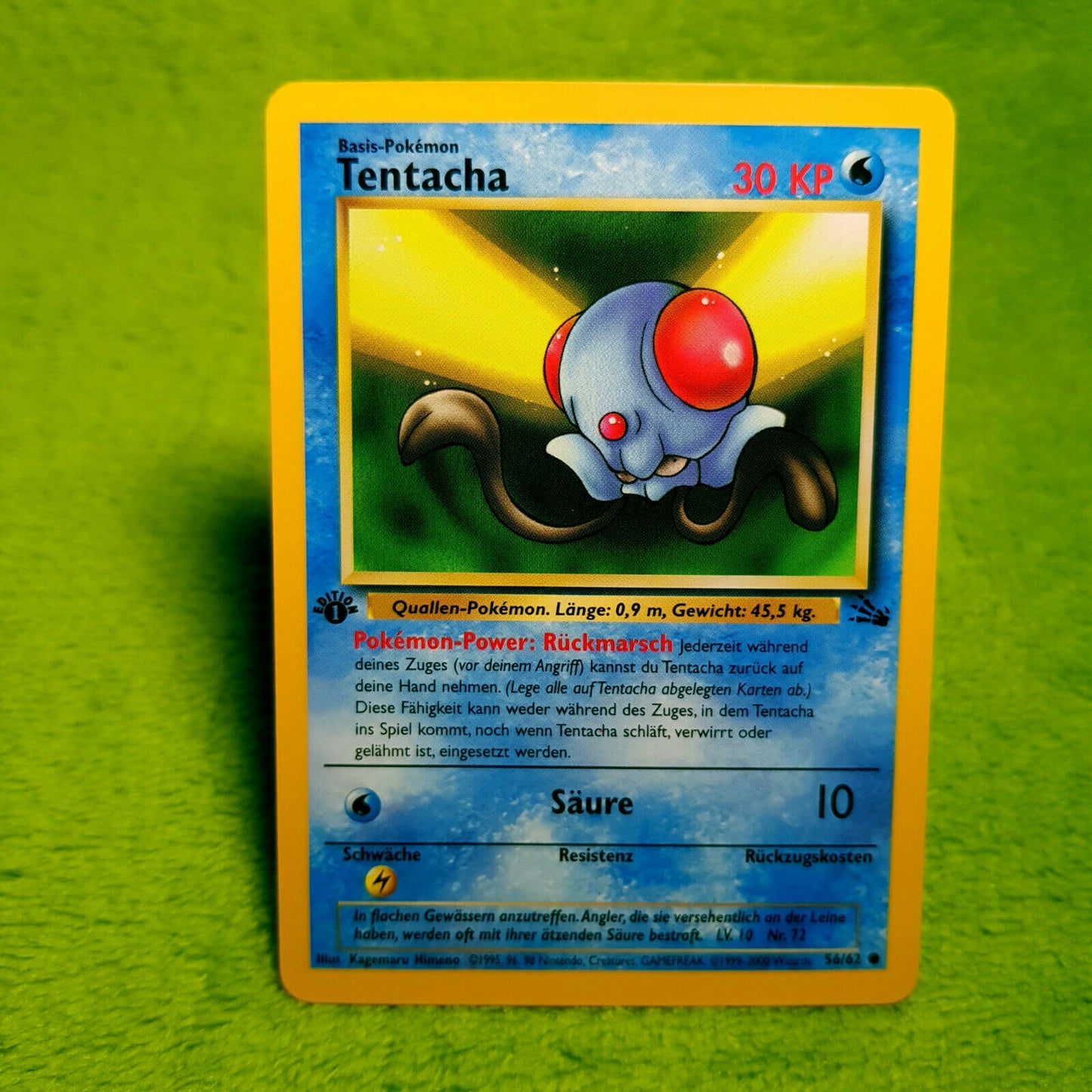 Pokemon - Tentacha 56/62 - 1. Edition - Fossil Set (1999) - MINT