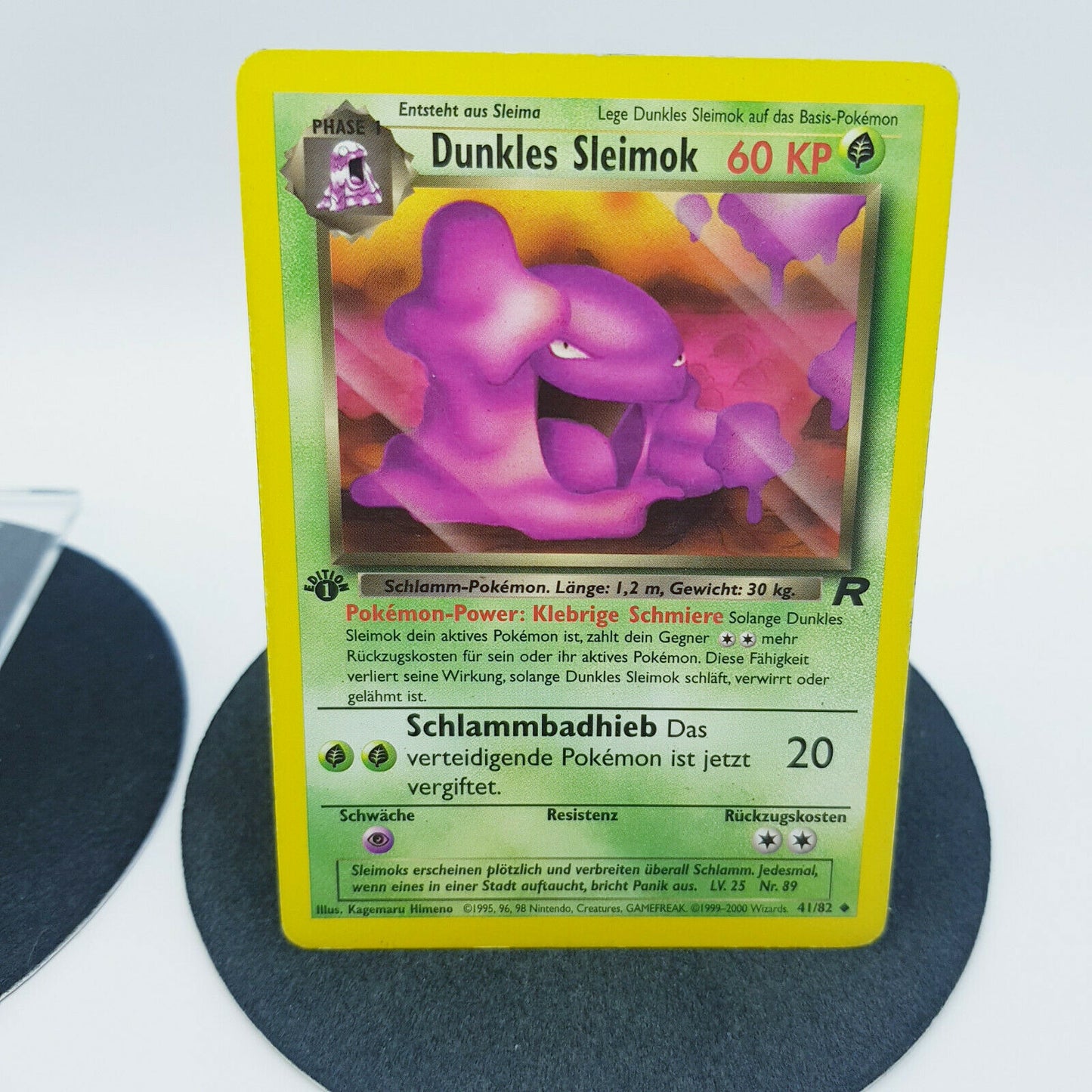 Pokemon Karte - Sleima 57/82 Sleimok 41/82 1. Edition Team Rocket 2000 Near Mint