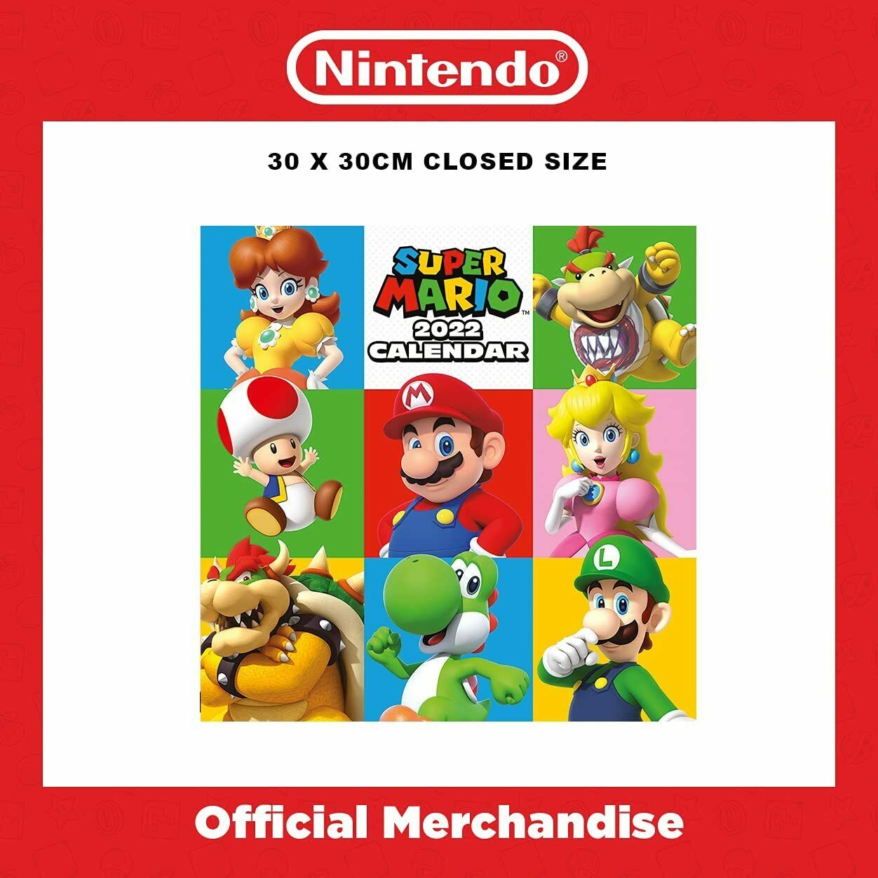 Super Mario Wandkalender / Kalender für Kinder 2022
