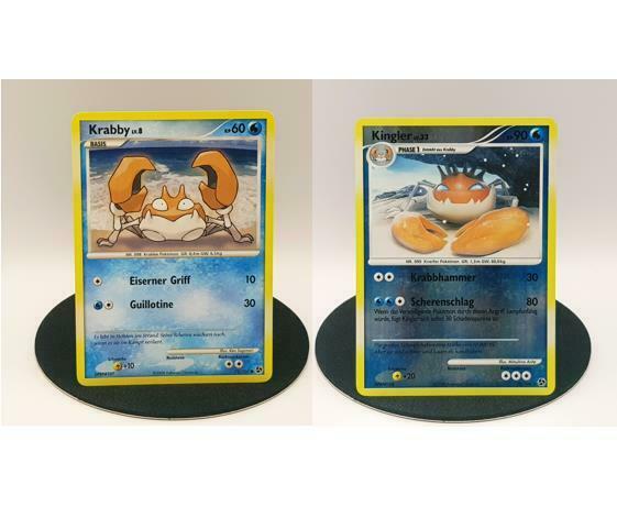 Pokemon Karten Krabby 73/106 Kingler 20/106 rare holo Diamant & Perl 2008 DE