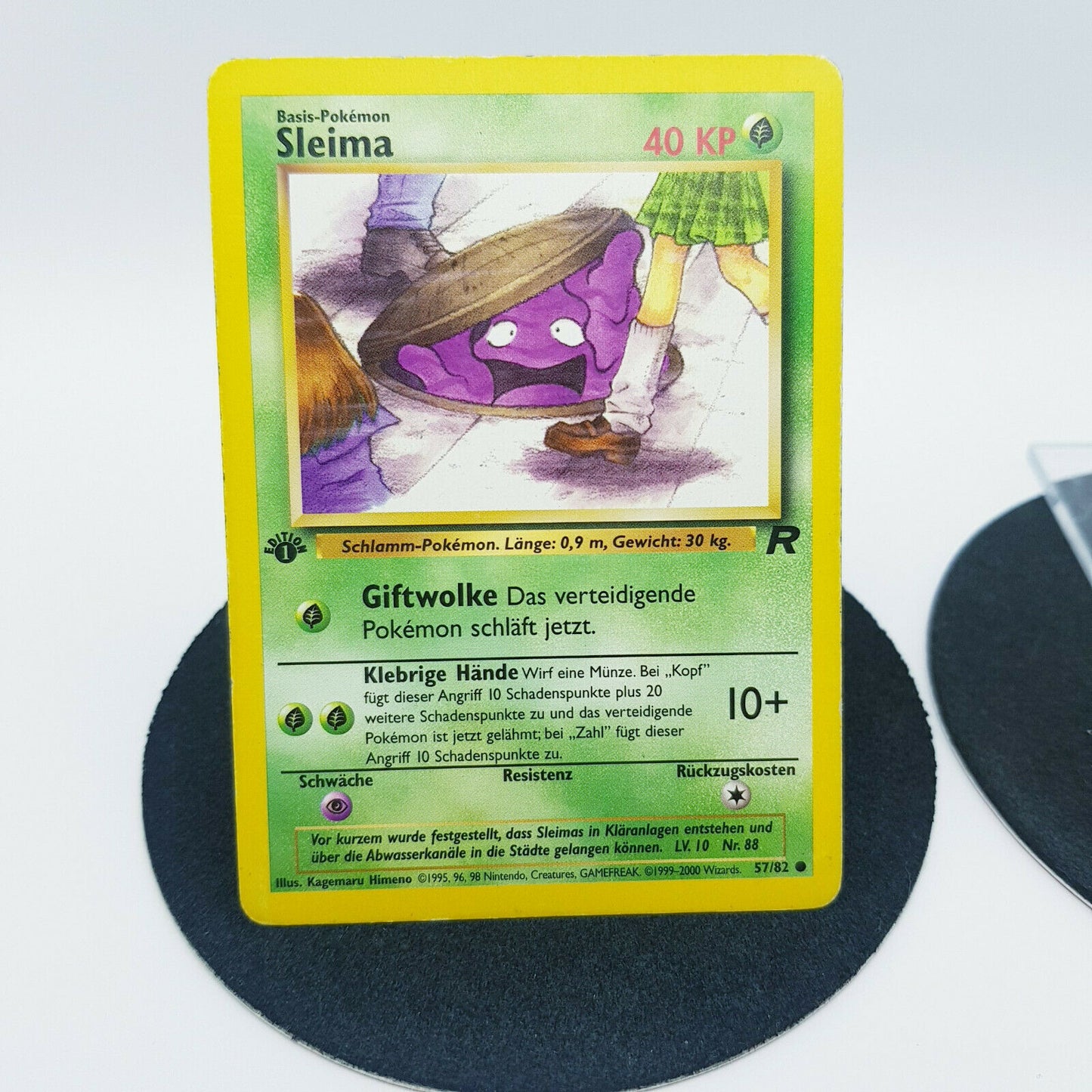 Pokemon Karte - Sleima 57/82 Sleimok 41/82 1. Edition Team Rocket 2000 Near Mint
