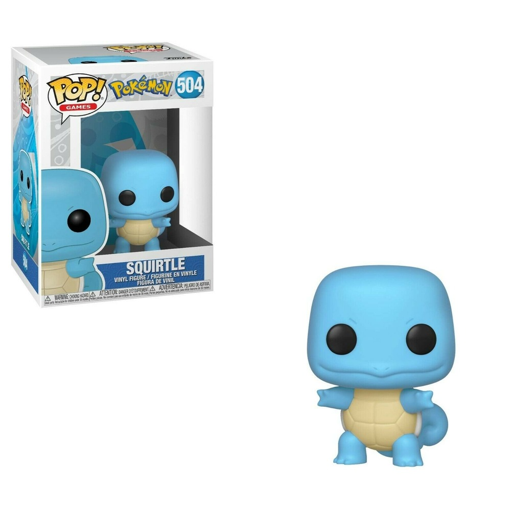 FUNKO POP Games #504 Schiggy Squirtle Pokemon Vinyl Figur NEU