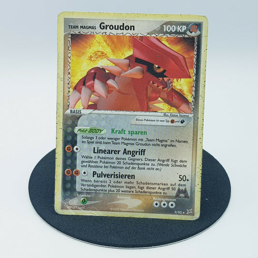Pokemon Karte Team Magmas Groudon 9/95 EX Team Magma vs Team Aqua 2005