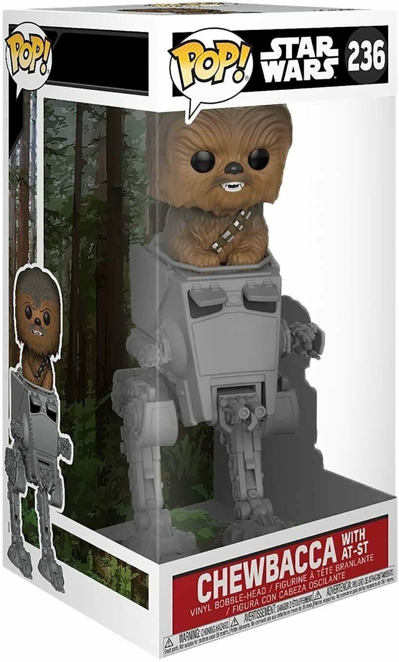 FUNKO POP Star Wars #236 Chewbacca with AT-ST - Vinyl Figur NEU
