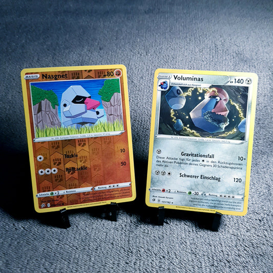 Pokemon Karten | Nasgnet 96/192 holo & Voluminas 131/192 rare| Mint | PSA
