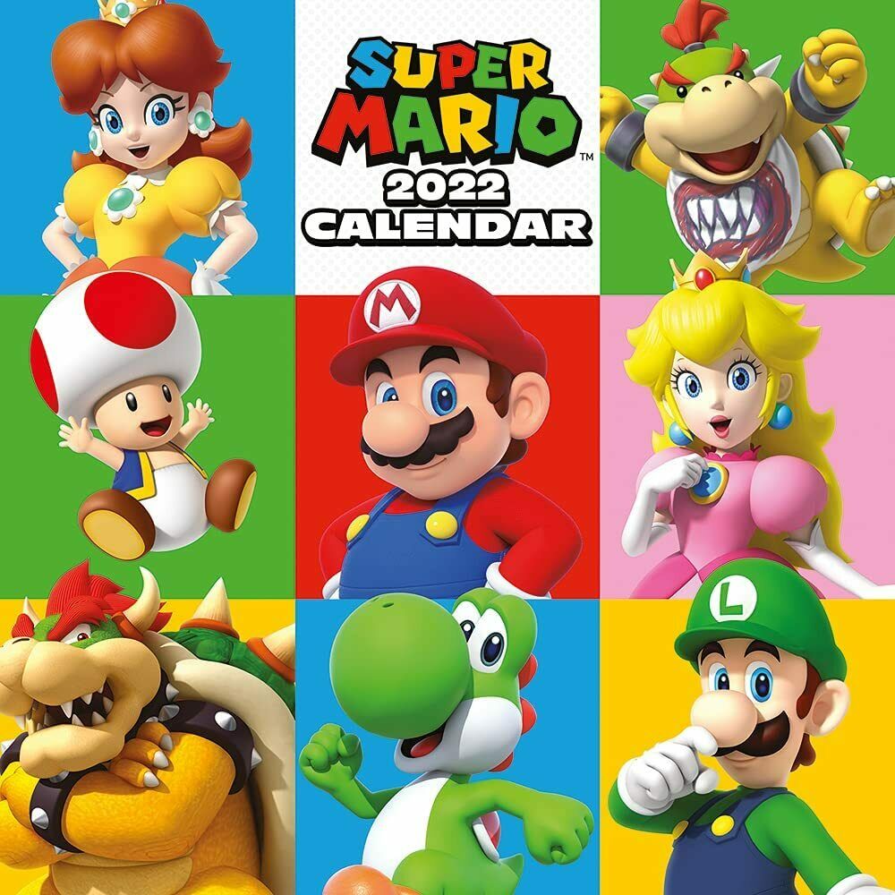 Super Mario Wandkalender / Kalender für Kinder 2022