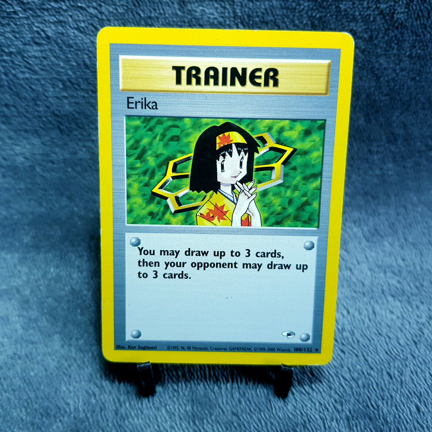 Pokemon Card | Trainer Erika 100/132 | rare | Gym Heroes