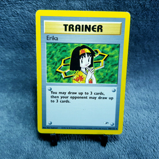 Pokemon Card | Trainer Erika 100/132 | rare | Gym Heroes