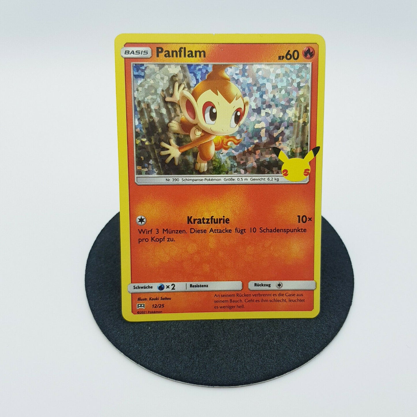 Pokemon Karte - Panflam 12/25 holo - McDonalds Collection 2021 - MINT deutsch