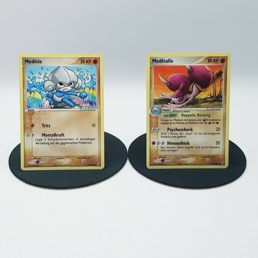 Pokemon Karten Meditie 56/100 Meditalis 25/100 EX Crystal Guardians 2006