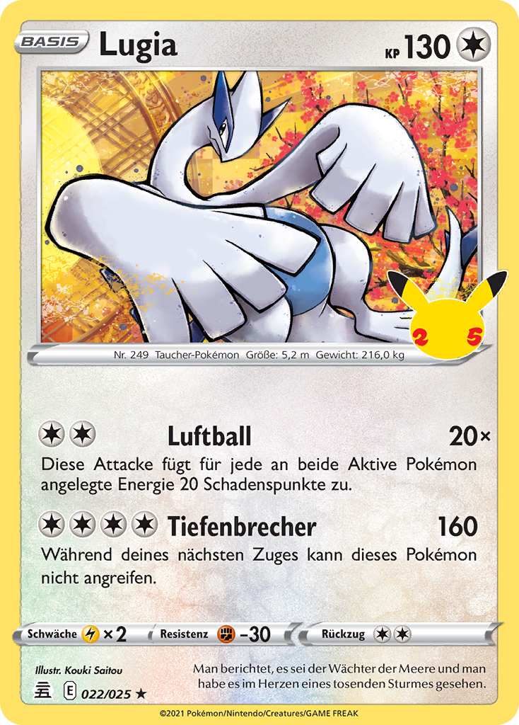 Pokemon Celebrations 25th Anniversary Karten zur Auswahl (Pikachu Mew Lugia uvm)