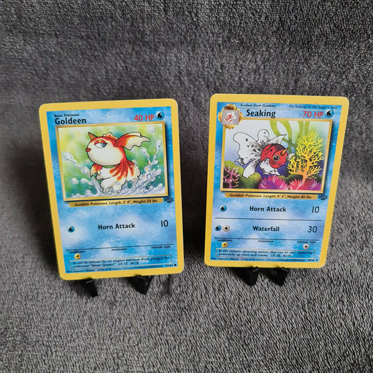 Pokemon Karten | Goldeen 53/64 & Seaking 46/64 | TCG | Near Mint