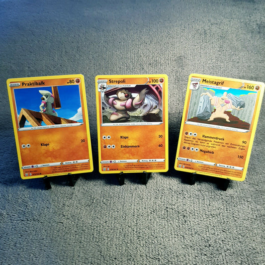 Pokemon Karten | Praktibalk 75/163 & Strepoli 74/163 & Meistagrif 75/163 PSA