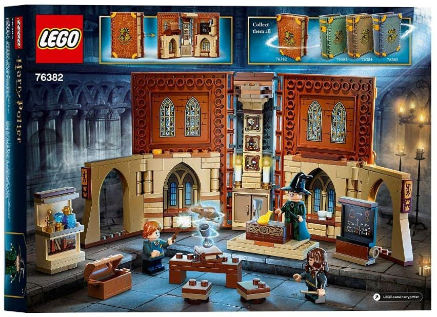 LEGO 76382 Harry Potter Hogwarts Moment: Verwandlungsunterricht Set, Spielzeugkoffer mit Minifiguren, Sammlerstück