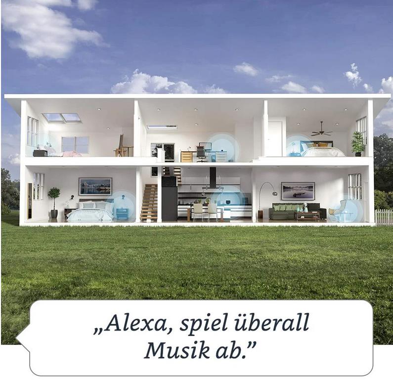 Amazon Echo Dot 4. Generation Anthrazit Smarter Bluetooth-Lautsprecher mit Alexa