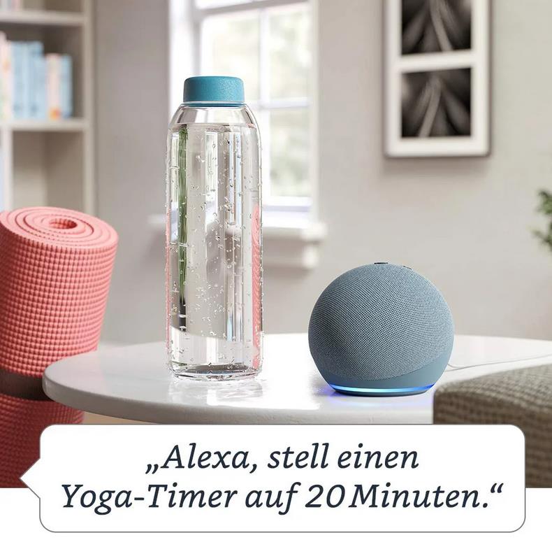 Amazon Echo Dot 4. Generation Anthrazit Smarter Bluetooth-Lautsprecher mit Alexa