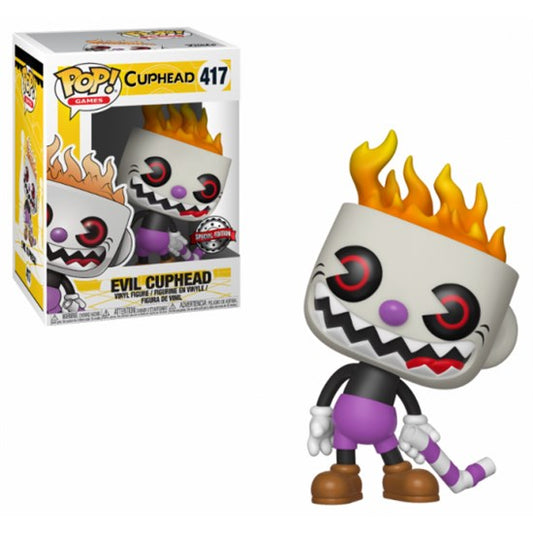 FUNKO POP Games - Cuphead #417 Evil Cuphead Vinyl Figur NEU