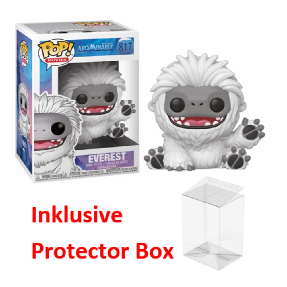 FUNKO POP Dreamworks Abominable #817 Everest Vinyl Figur sealed + Protector Box