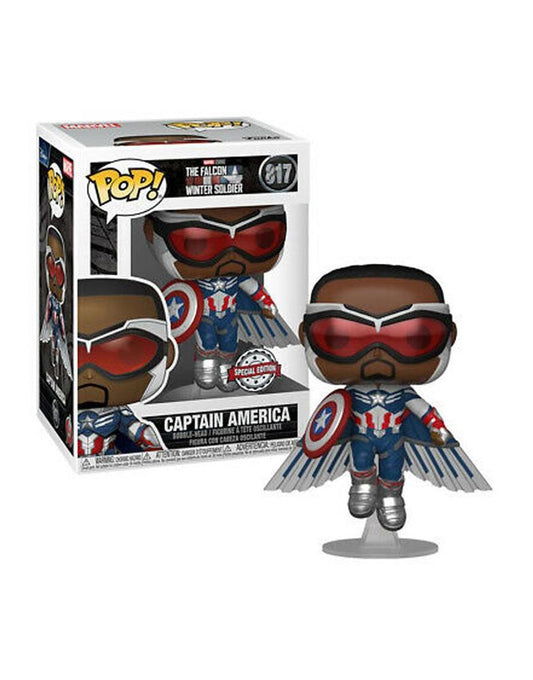 FUNKO POP Marvel Studios #817 Captain America Bobble-Head Vinyl Figur NEU sealed