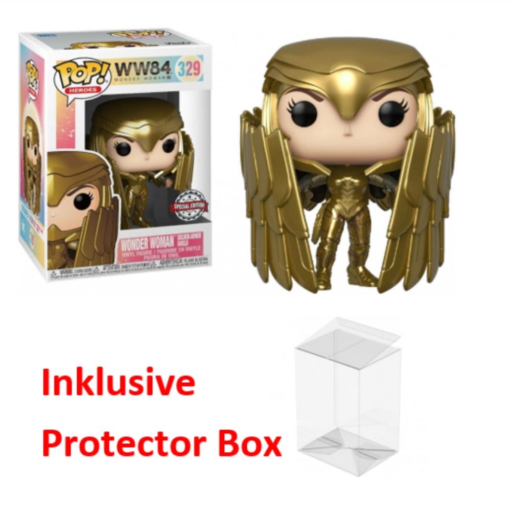 FUNKO POP WW84 #329 Wonder Woman Special Edition Figur sealed Protector Box