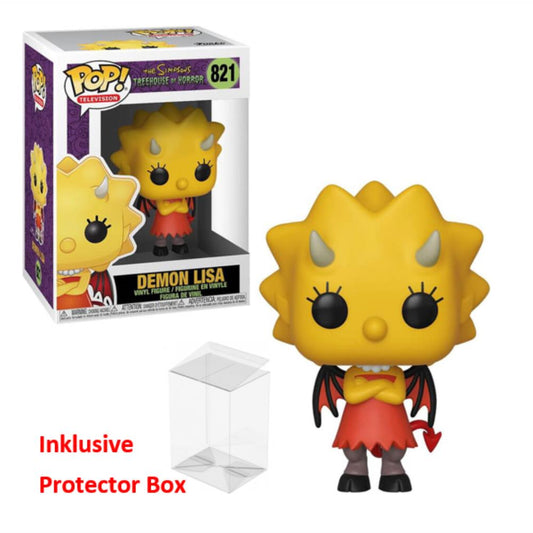 FUNKO POP Simpsons #821 Demon Lisa Vinyl Figur sealed Protector Box