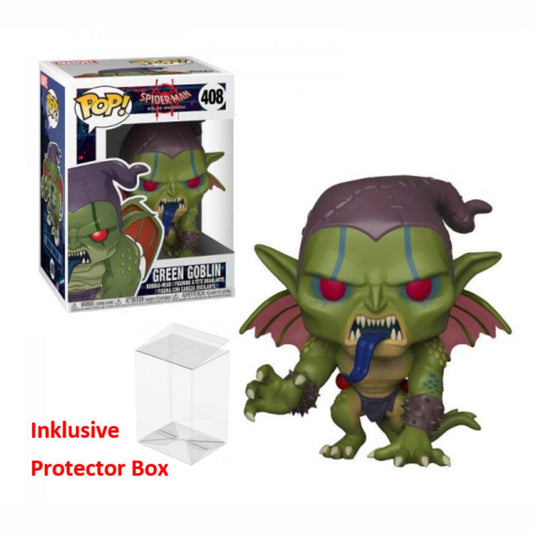 FUNKO POP Spider-Man #408 Green Goblin Vinyl Figur sealed Protector Box