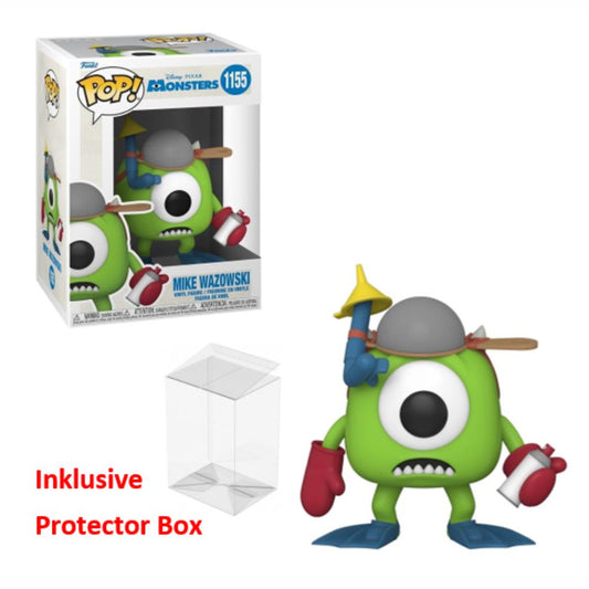 FUNKO POP Disney Pixar MonsterAG #1155 Mike Wazowski Figur sealed Protector Box