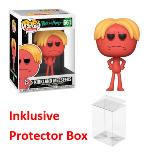 FUNKO POP Rick and Morty #661 Kirkland Meeseeks Vinyl Figur Protector Box