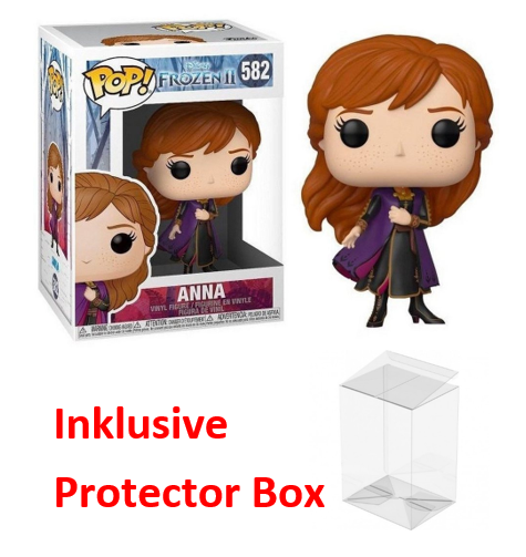 FUNKO POP Disney Frozen II #582 Anna Vinyl Figur Protector Box