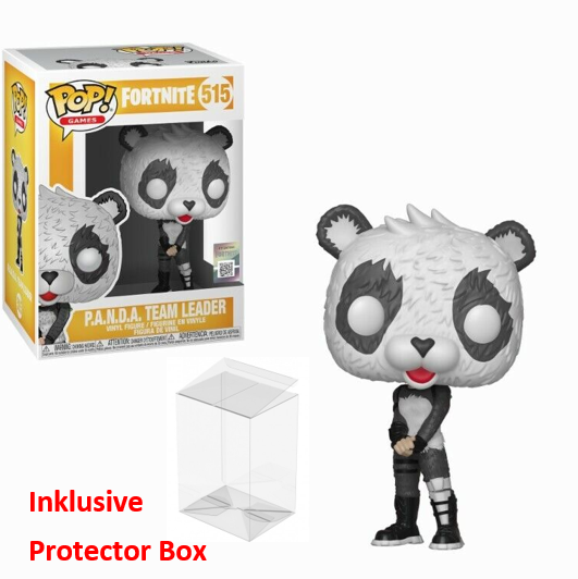 FUNKO POP Fortnite #515 P.A.N.D.A. Team Leader Vinyl Figur sealed + Protector Box