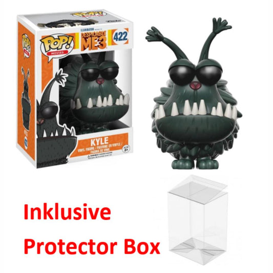 FUNKO POP Despicable Me 3 / Minions #422 Kyle Vinyl Figur sealed + Protector Box
