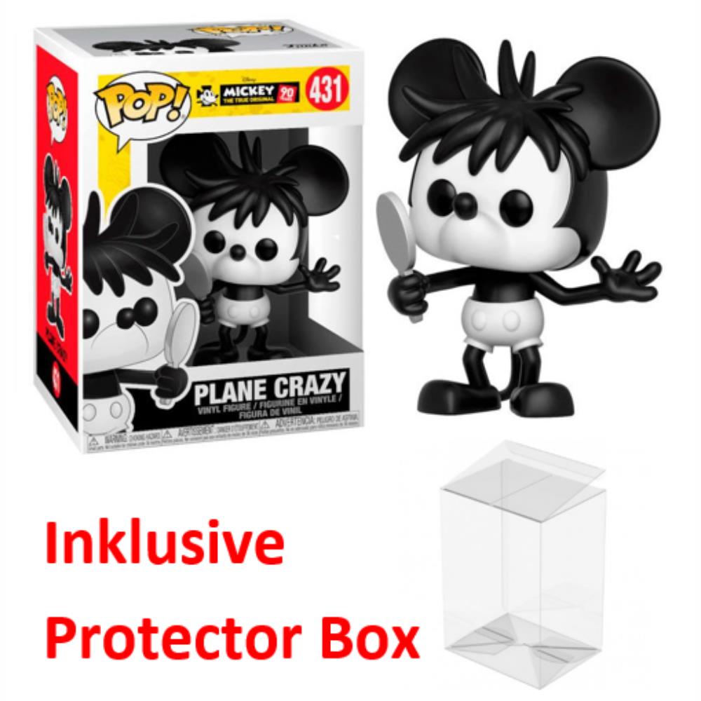 FUNKO POP Disney 90 Years Mickey #431 Plane Crazy Figur sealed + Protector Box