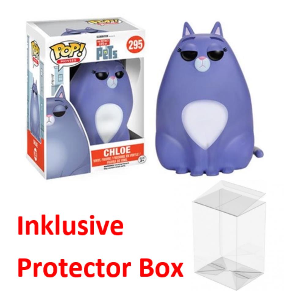 FUNKO POP Illumination Pets #295 Chloe Vinyl Figur sealed + Protector Box