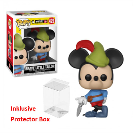 FUNKO POP Disney 90 Years Mickey #429 Brave Little Tailor Figur sealed+Protector Box