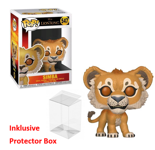 FUNKO POP Disney Lion King/König der Löwen #547 Simba Figur sealed+Protector Box