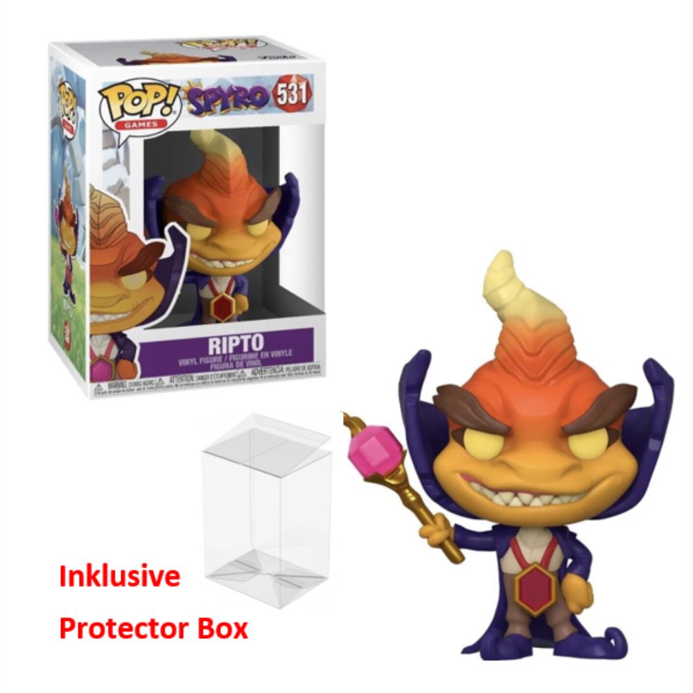 FUNKO POP Spyro #531 Ripto Vinyl Figur NEU sealed + Protector Box
