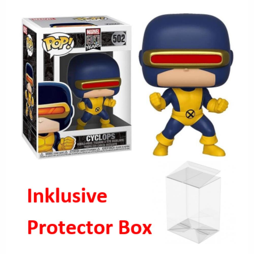 FUNKO POP Marvel 80 Years #502 Cyclops Bobble-Head Figur sealed + Protector Box