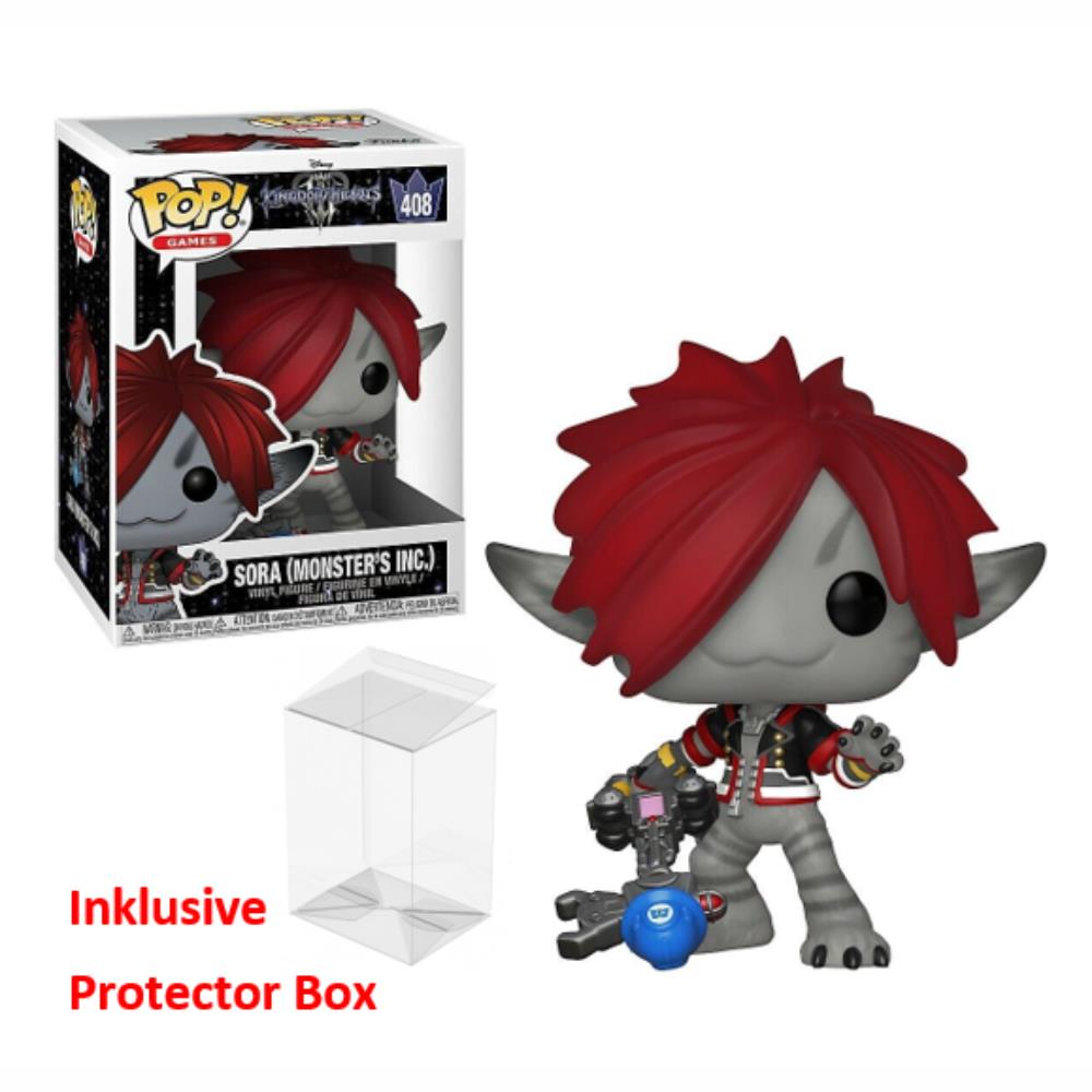 FUNKO POP Kingdom Hearts #485 Sora (Monsters, Inc) Figur sealed + Protector Box