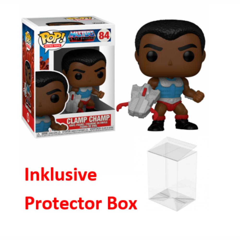 FUNKO POP Masters of the Universe #84 Clamp Champ Figur sealed + Protector Box