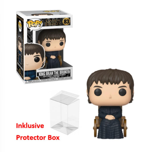 FUNKO POP Game of Thrones #83 King Bran the Broken Figur sealed + Protector Box