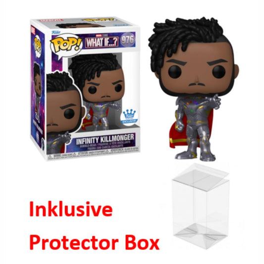 FUNKO POP Marvel #976 Infinity Killmonger Exclusive Bobble-Head + Protector Box