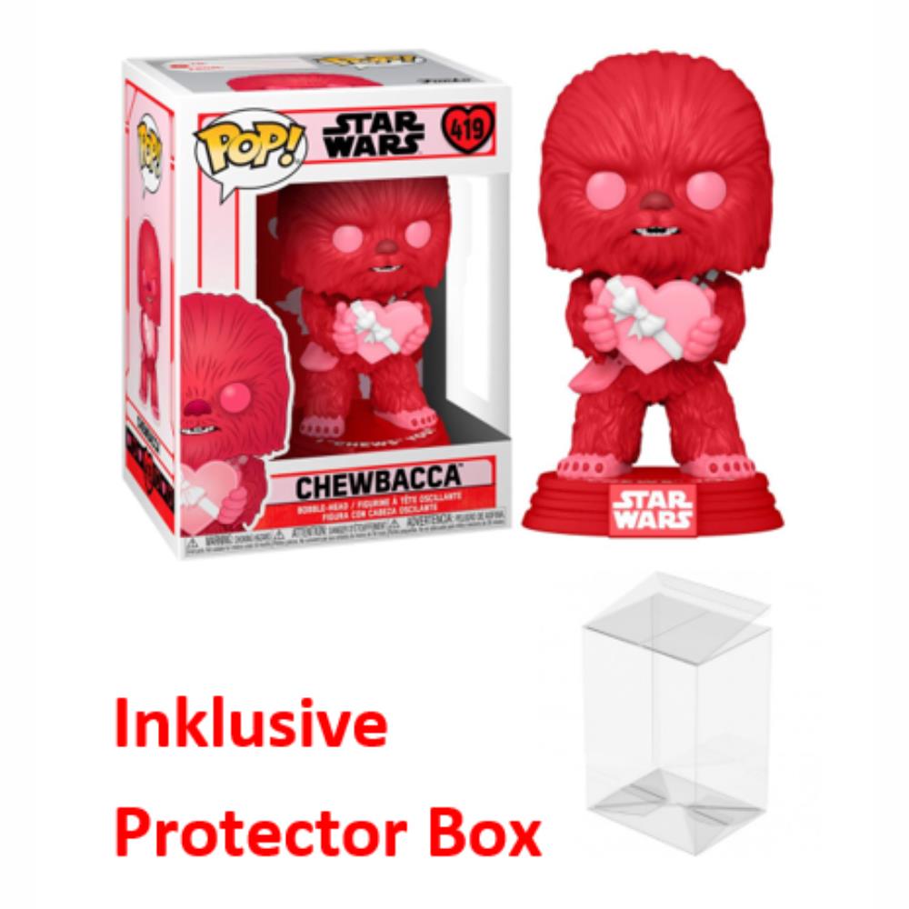 FUNKO POP Star Wars #419 Chewbacca Bobble-Head NEU sealed + Protector Box