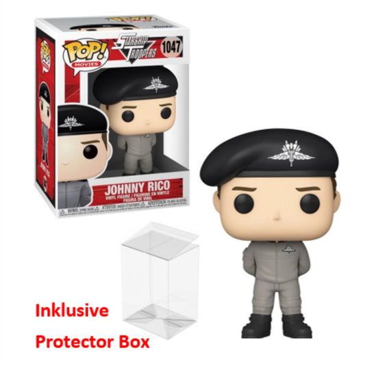FUNKO POP Starship Troopers #1047 Johnny Rico Figur NEU sealed + Protector Box